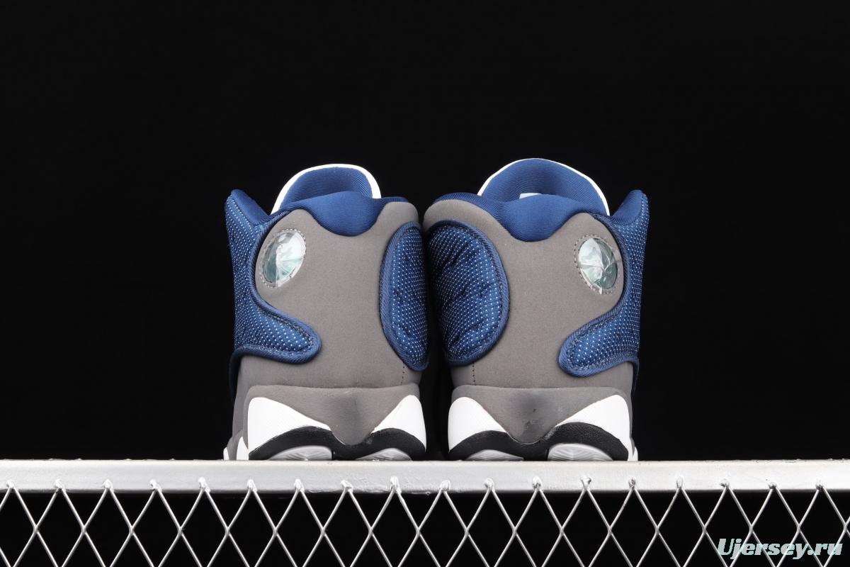 Air Jordan 13 Flint GIGI 3 3 White Blue Naval Blue 415171-404