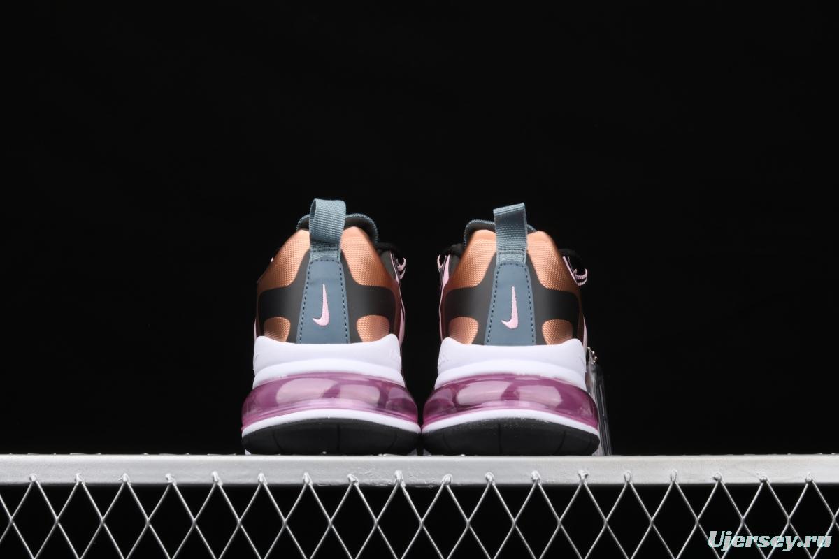 NIKE Air Max 270React new high-frequency mesh function half-palm air cushion running shoes CT1833-100