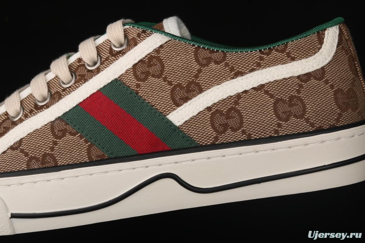 Gucci Tennis 1977 Print Sneaker canvas printed retro leisure sports board shoes