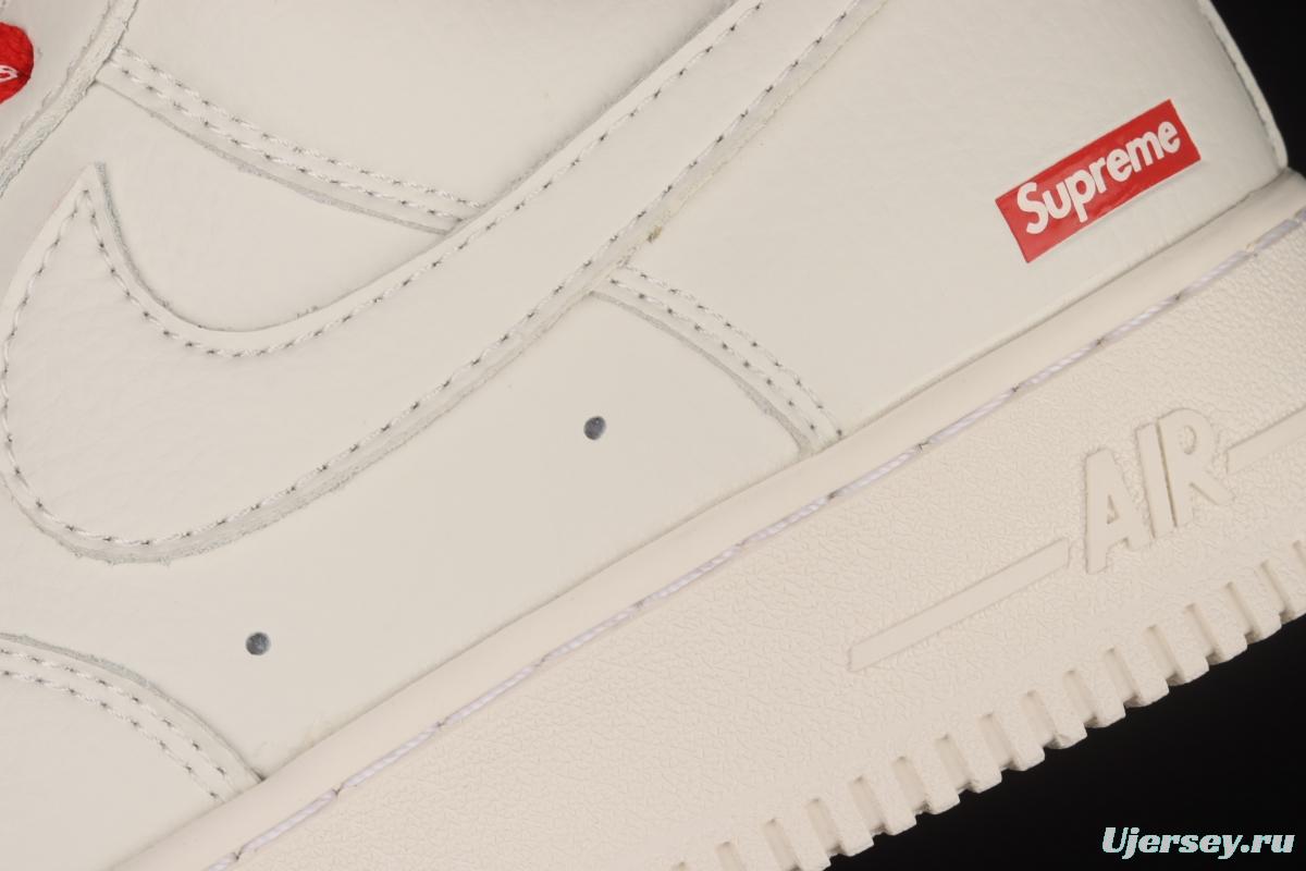 Supreme x NIKE Air Force 1y07 Air Force Joint style low-top Sports Leisure Board shoes CU9225-126