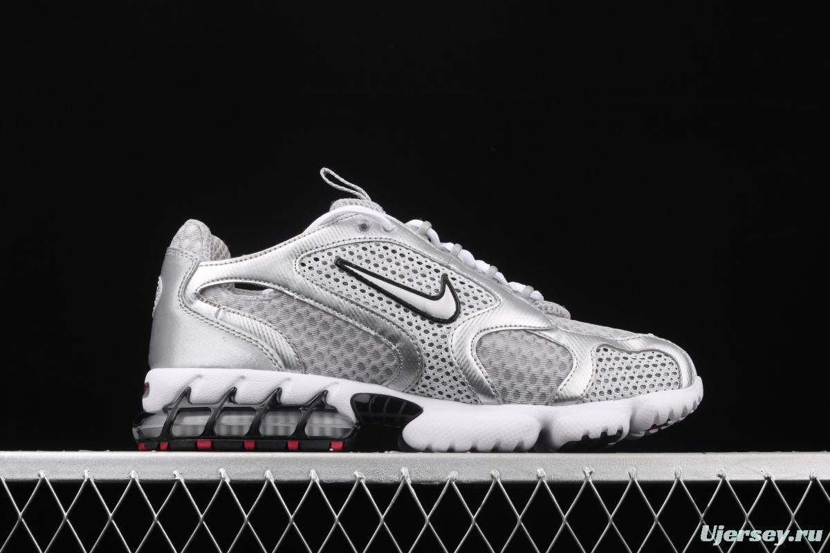 Stussy x NIKE Air Zoom Spiridon Caged 2 Spiri prison East cage 2 generation retro casual running shoes CJ1288-001