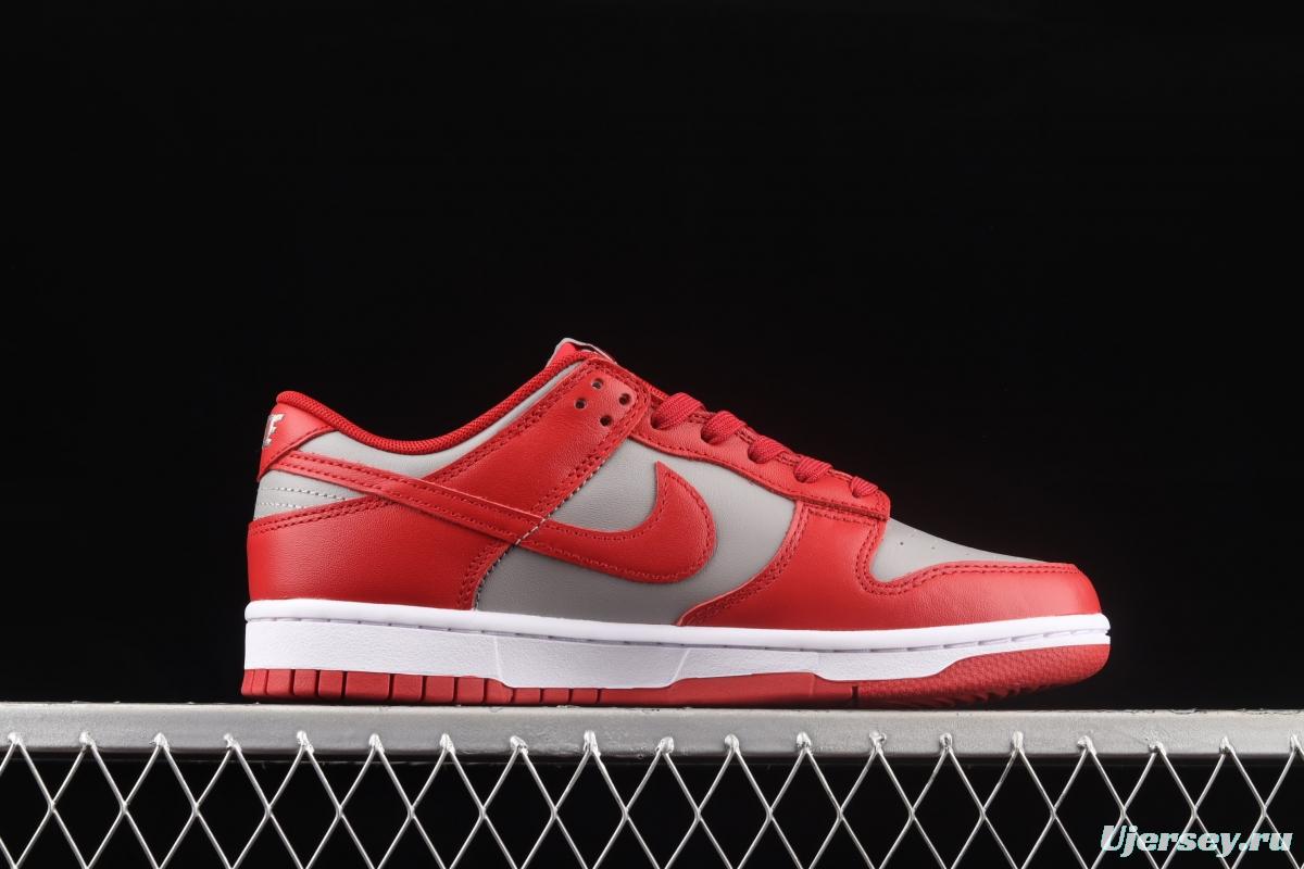 NIKE DUNK Low Retro Medium Grey gray-red color SB buckle rebound fashion leisure board shoes DD1391-002