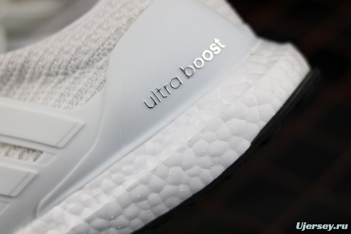 Adidas Ultra Boost 4.0BB6168 fourth generation knitted striped pure white UB