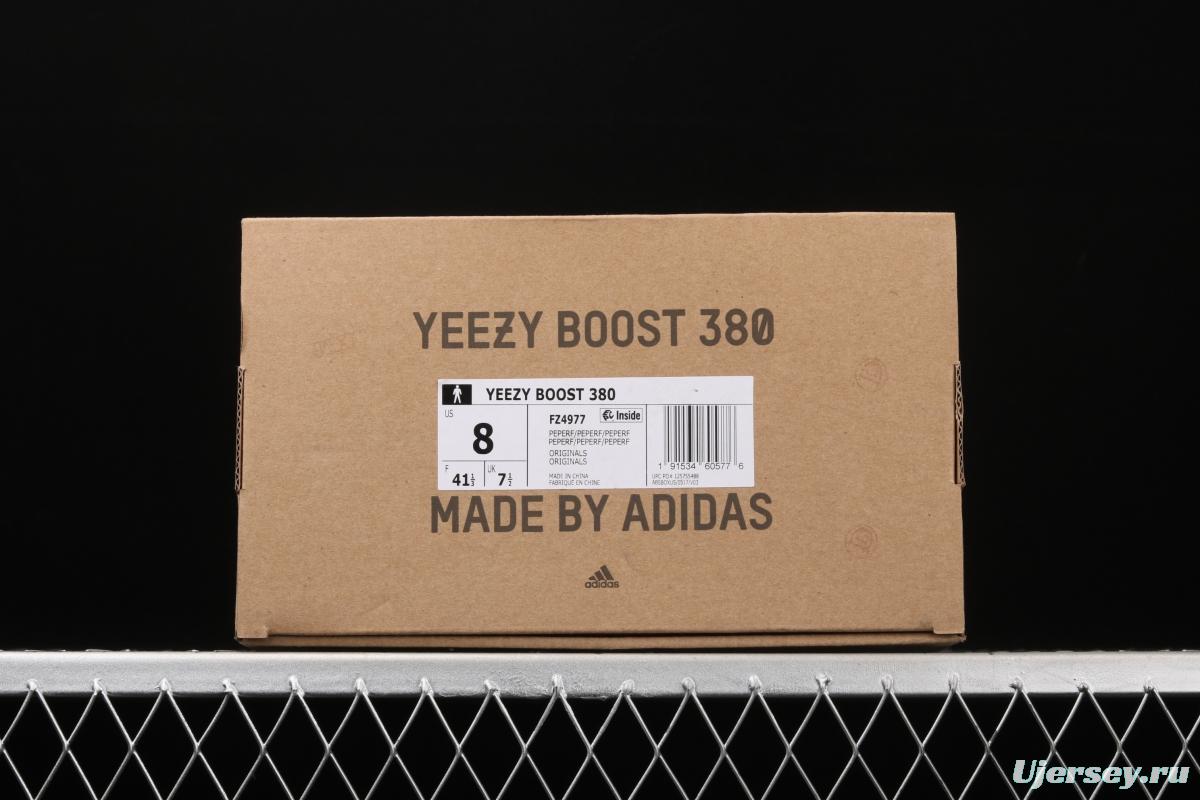 Adidas Yeezy Boost 380 Pepper FZ4977 Kanye jointly limited coconut 380 blue-gray sky star color running shoes