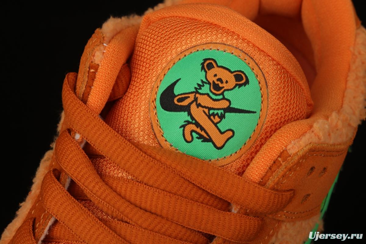 Grateful DeAdidas x NIKE SB DUNK Low Yellow Bear joint style yellow and green bear sports skateboard shoes CJ5378-800