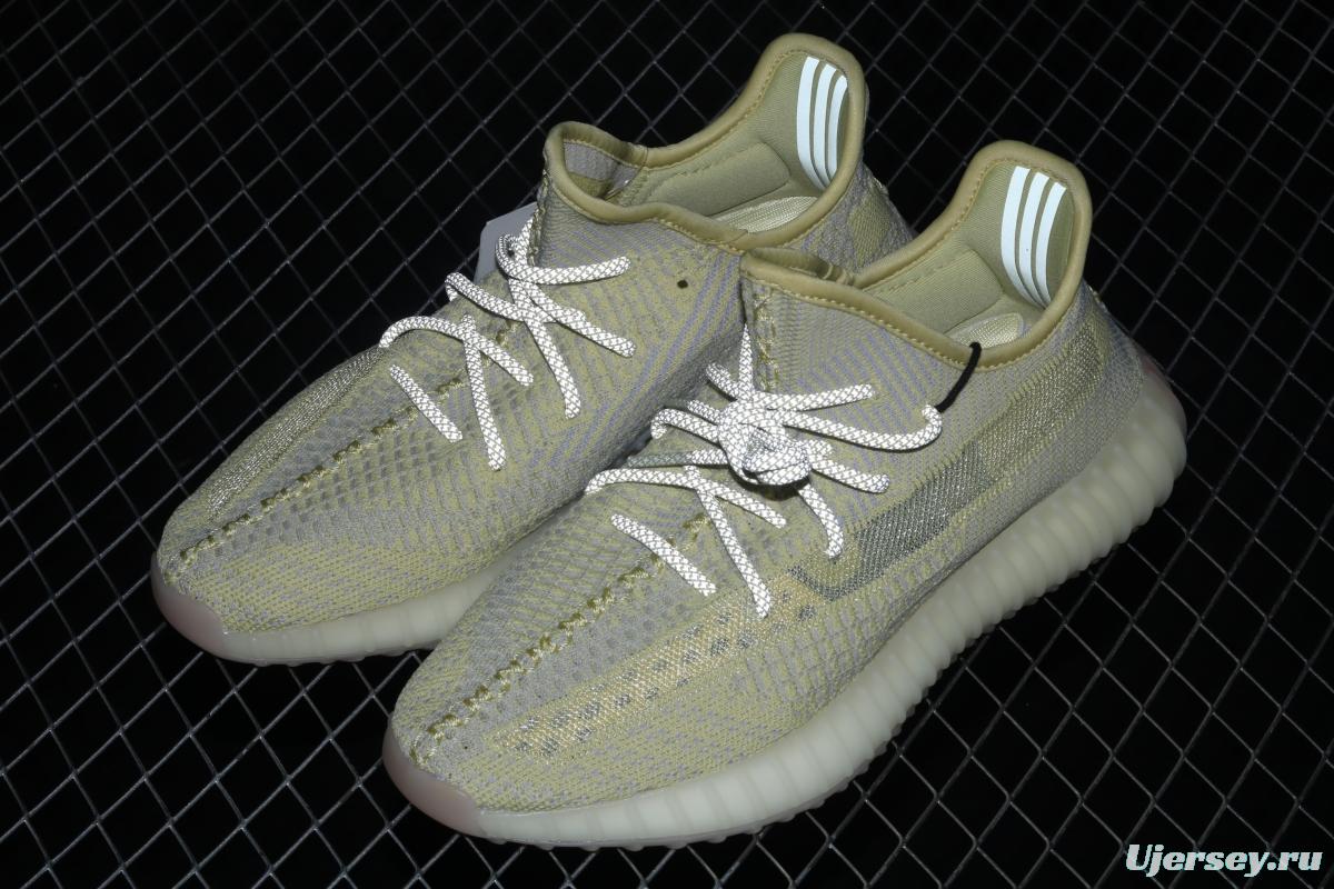 Adidas Yeezy 350 Boost V2 FV3250 Darth Coconut 350 second generation hollowed-out lemon yellow angel color BASF Boost original