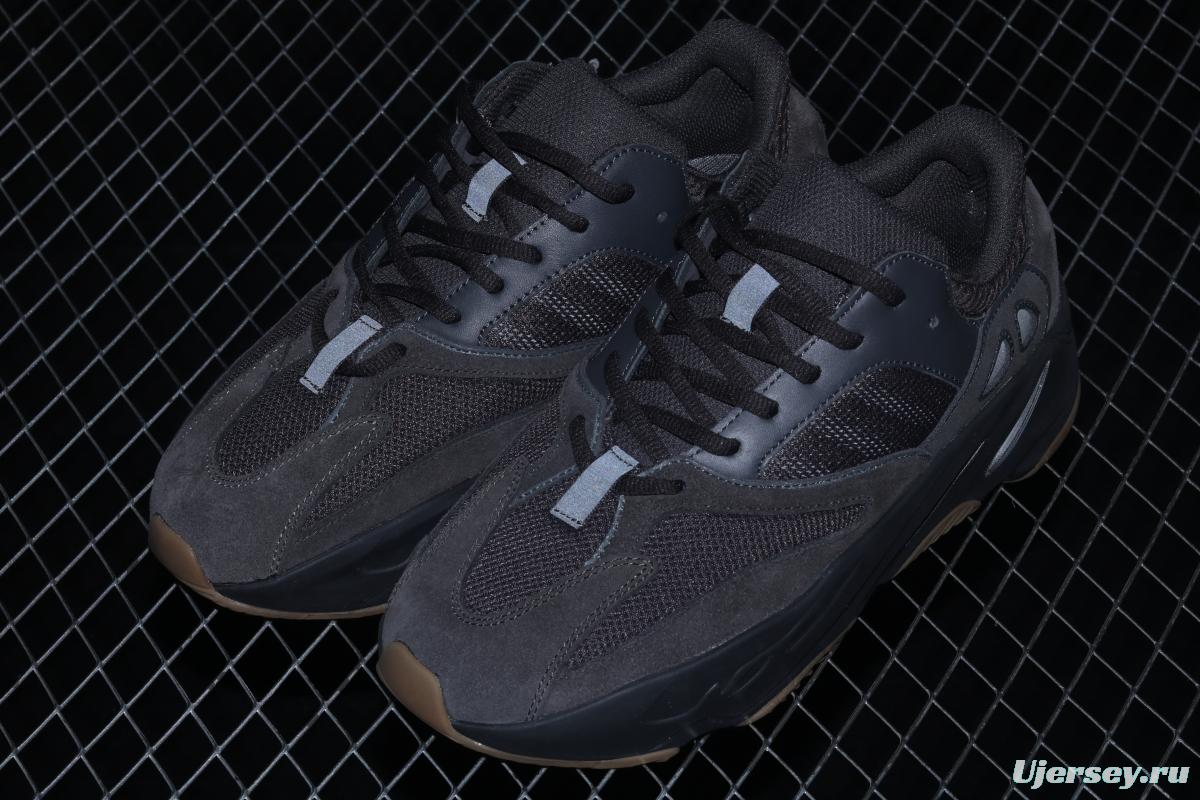 Adidas Yeezy Boost 700V2 Utility Black FV5304 Kanye Coconut 7003M reflective black rubber running shoes BASF popcorn