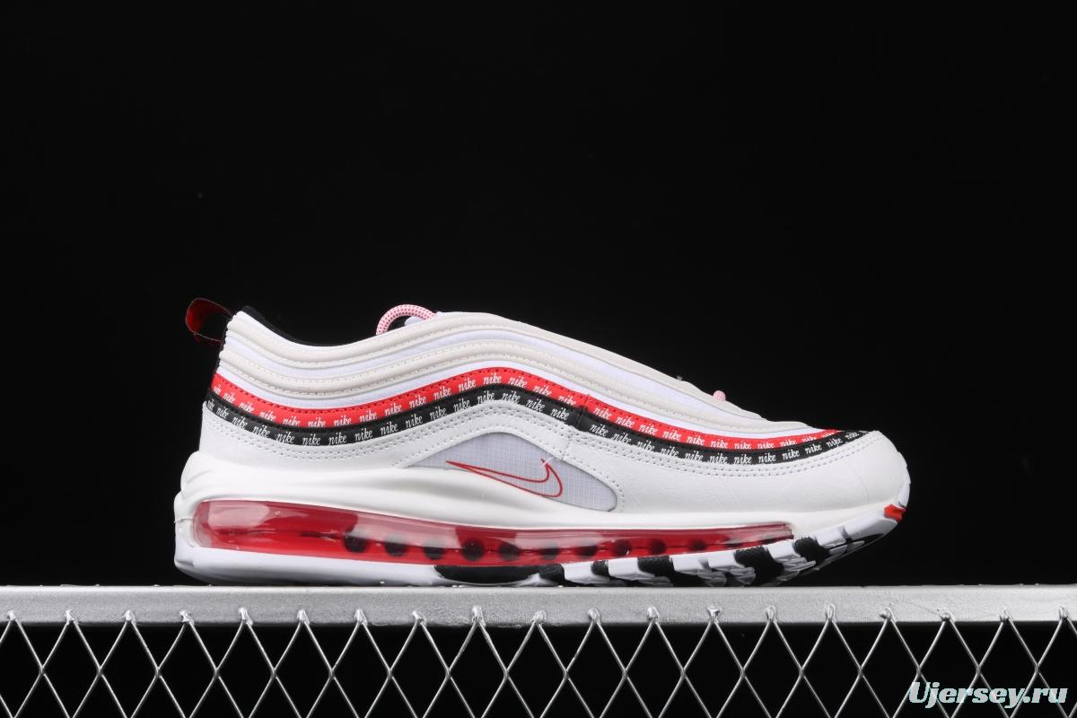 NIKE Air Max 97 new color matching air cushion running shoes CK9397-100