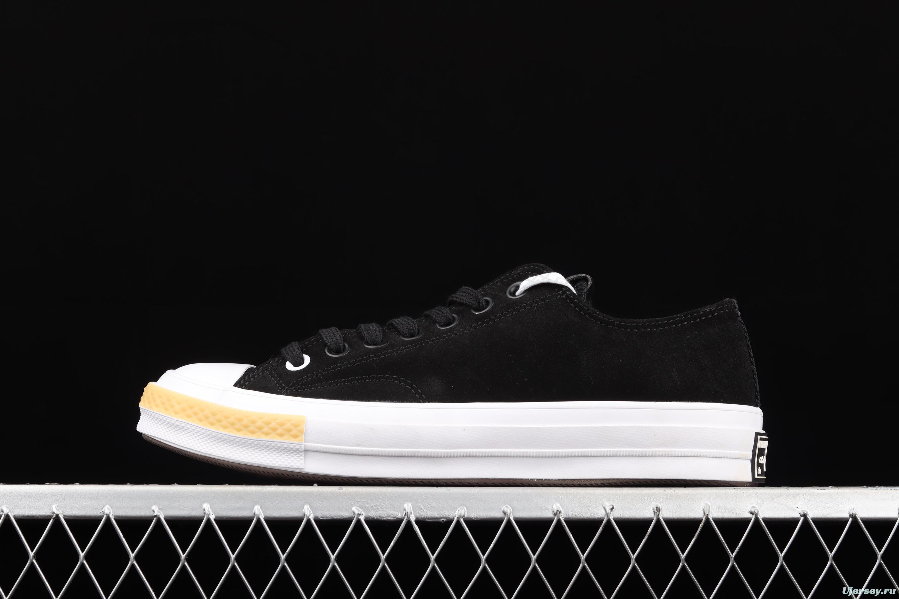 CLOT x Converse Chuck 70 OX PALOMA BLACK joint black suede low-top casual board shoes 171841C