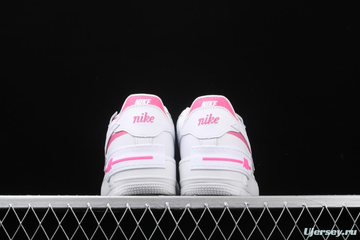 NIKE Air Force 1 ShAdidasow white powder light weight increased low-end white board shoes CI0919-102,