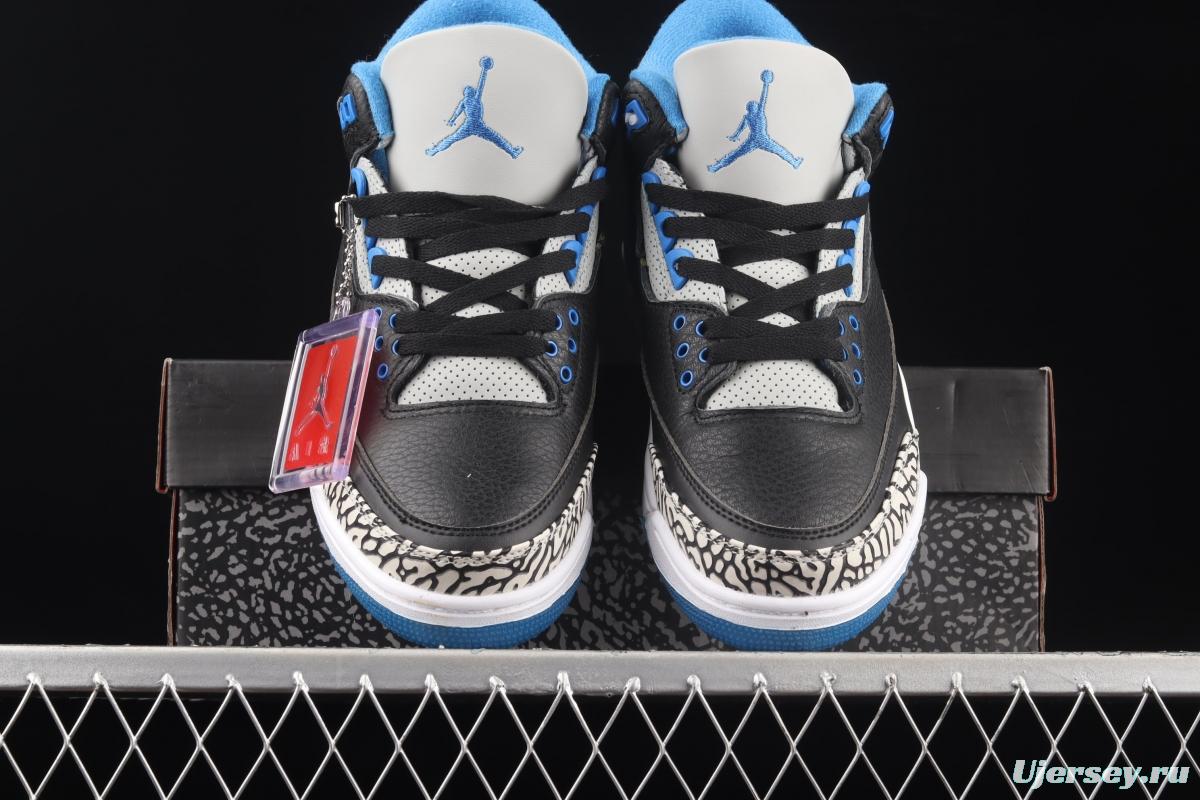 Air Jordan Retro Fire Red AJ3 Joe 3 racing car black blue 136064-007