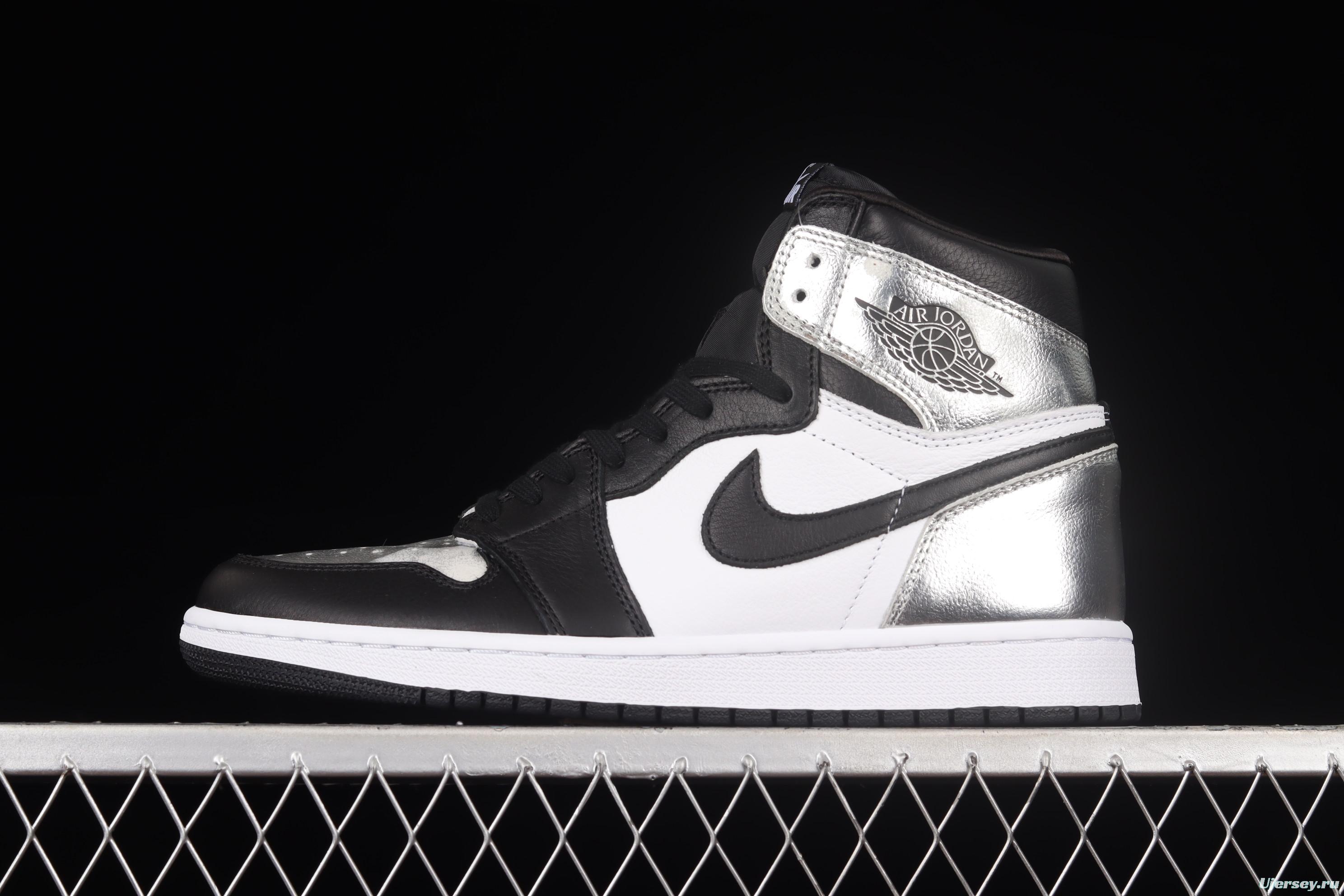 Air Jordan 1 High OG Wmns Silver Toe metal black silver silver toe CD0461-001