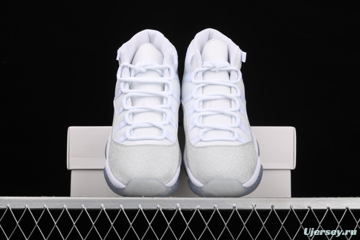 Air Jordan 11 Metallic Silver 11 Swarovski all over the sky AR0715-100
