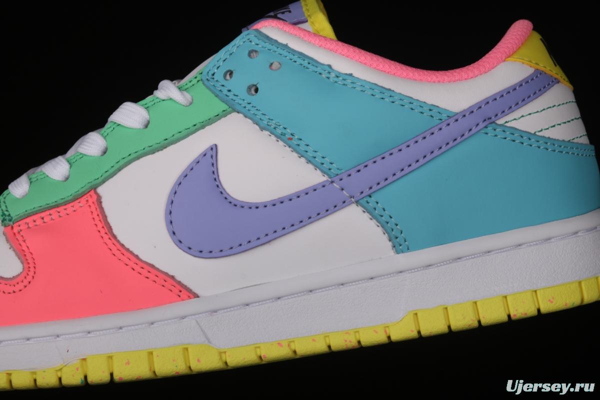 NIKE SB DUNK Low SE Candy egg / candy mandarin duck dunk series low side leisure sports skateboard shoes DD1872-100