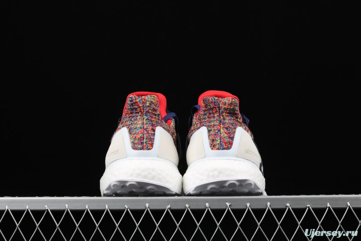 Adidas Ultra Boost 4.0das fourth generation knitted striped blue rainbow UB # limited edition of Shanghai, a Chinese cultural city