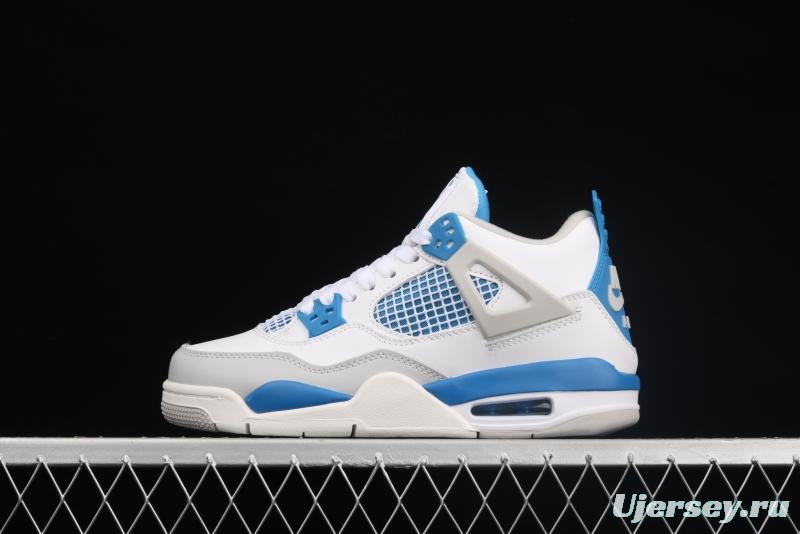 Air Jordan 4 Retro Military Blue White Blue 308497-105