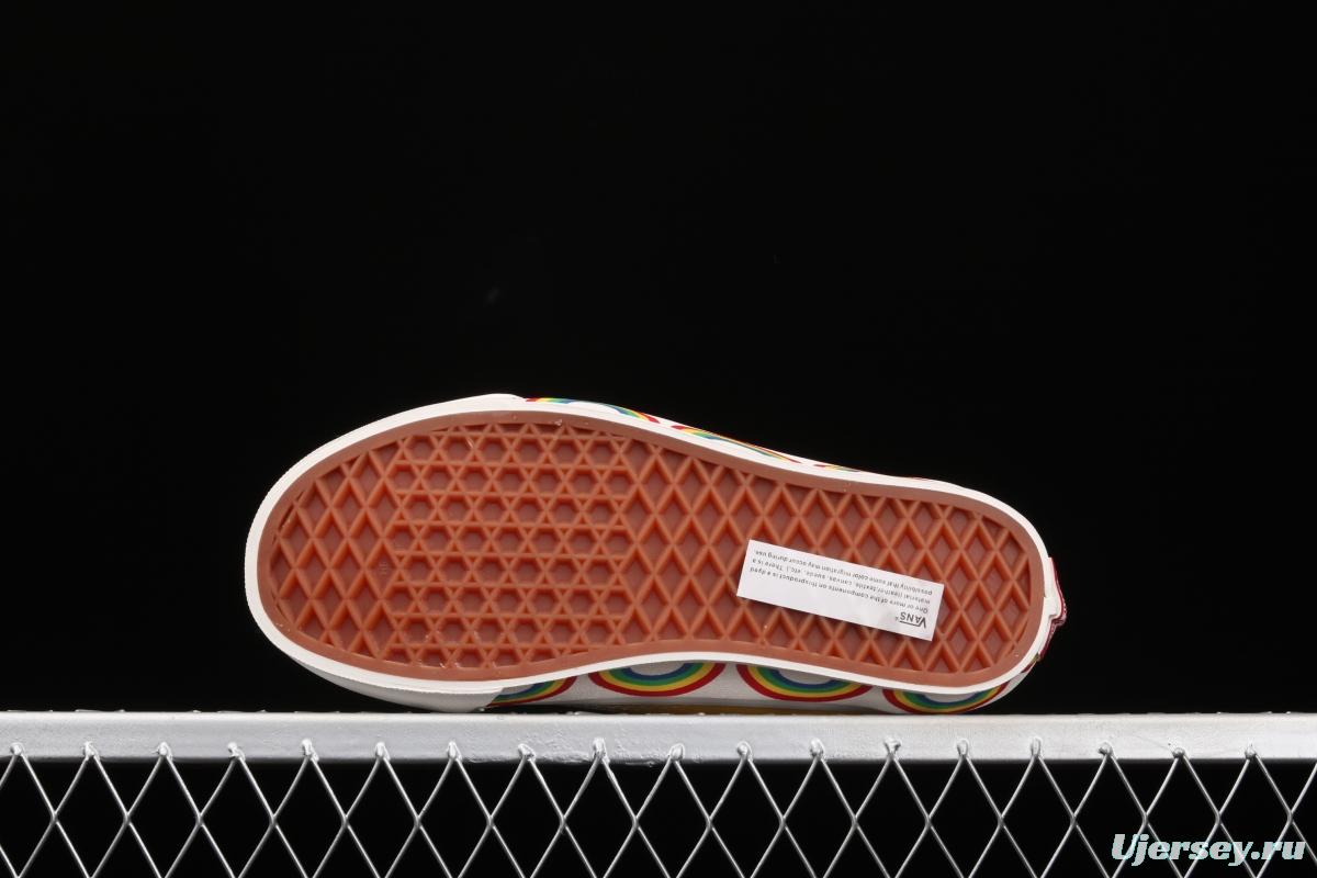 Vans Old Skool 36 limits high-end regional Anaheim color rainbow low-top casual board shoes VN0A54F34SB