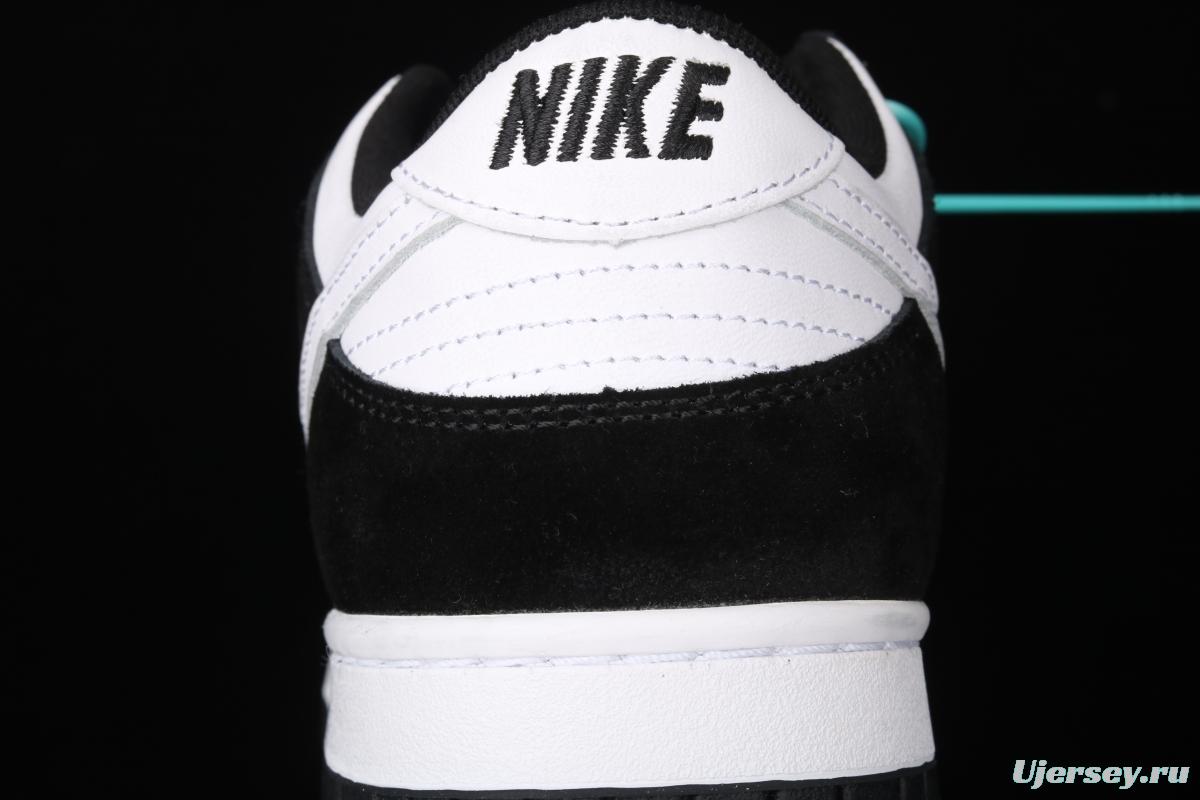 NIKE SB Zoom DUNK Low GS Snow Black and White Slam Dunk Series low side Leisure Sports Skateboard shoes 310569-020