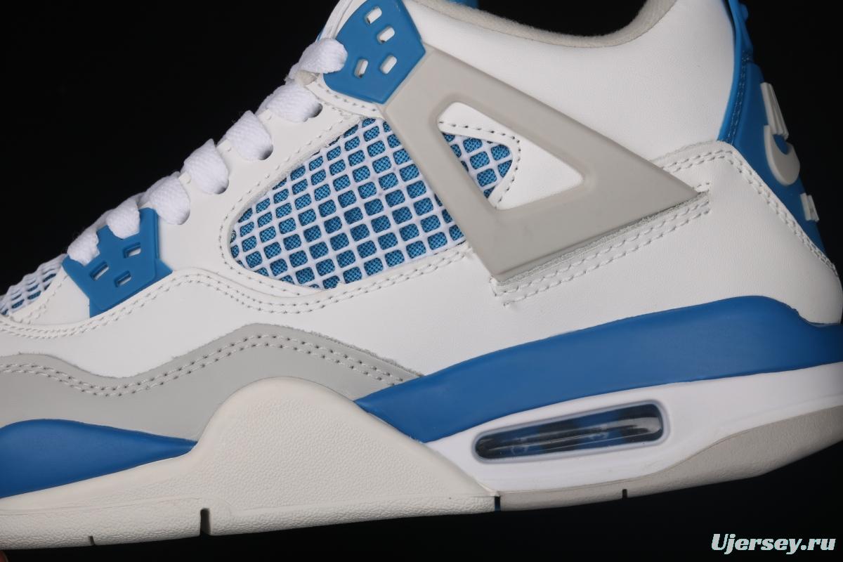 Air Jordan 4 Retro Military Blue White Blue 308497-105