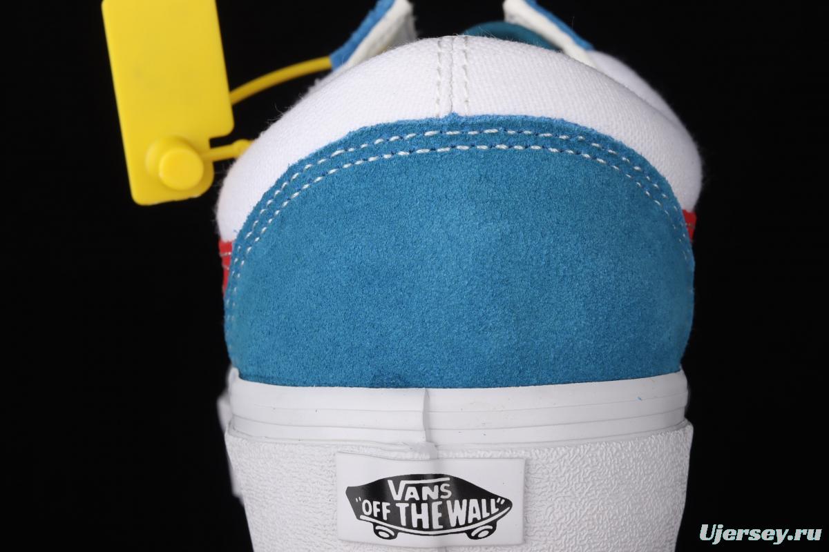 Vans Old Skool white and blue canvas board shoes VN0A38G19XG