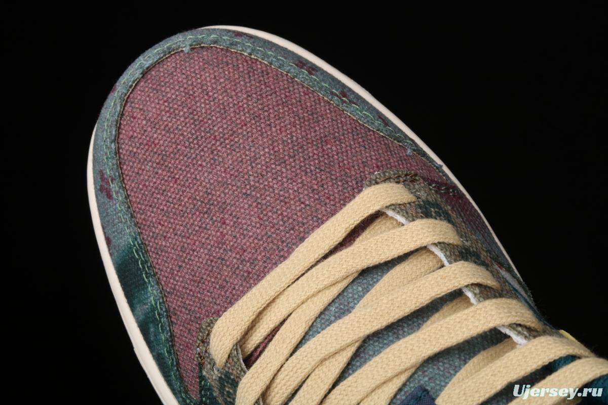 NIKE SB DUNK Low Lemon Wash Slam Dunk Series low-top leisure sports skateboard shoes color tie-dye printing washing CZ9747-900