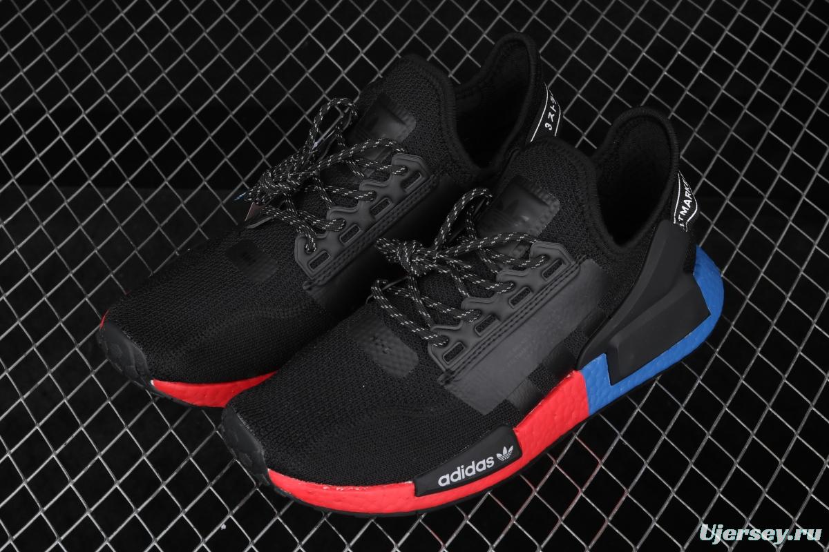 Adidas NMD R1 Boost V2 FW5328 second generation elastic knitted face running shoes
