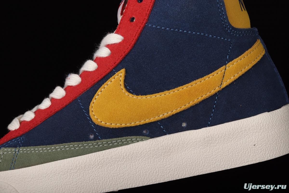 NIKE Blazer Mid'77 Vntg We Suede spliced Yuanyang high-top casual board shoes DC9179-476