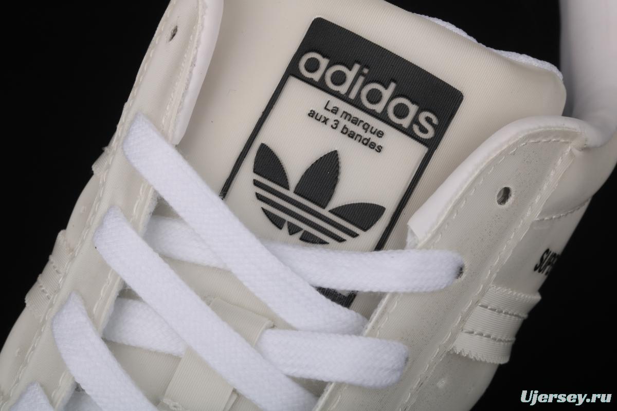 Adidas SuperStar FX7781 shell head clover 50th anniversary dazzle laser Korean version leisure couple board shoes