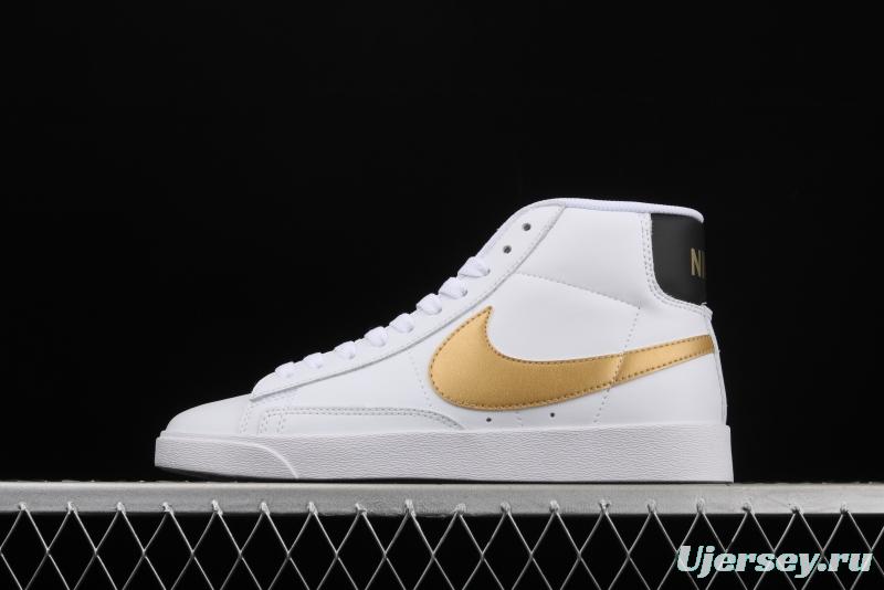 NIKE Blazer Mid Retro Trail Blazers Leather High-top Leisure Sports Board shoes AV9375-107
