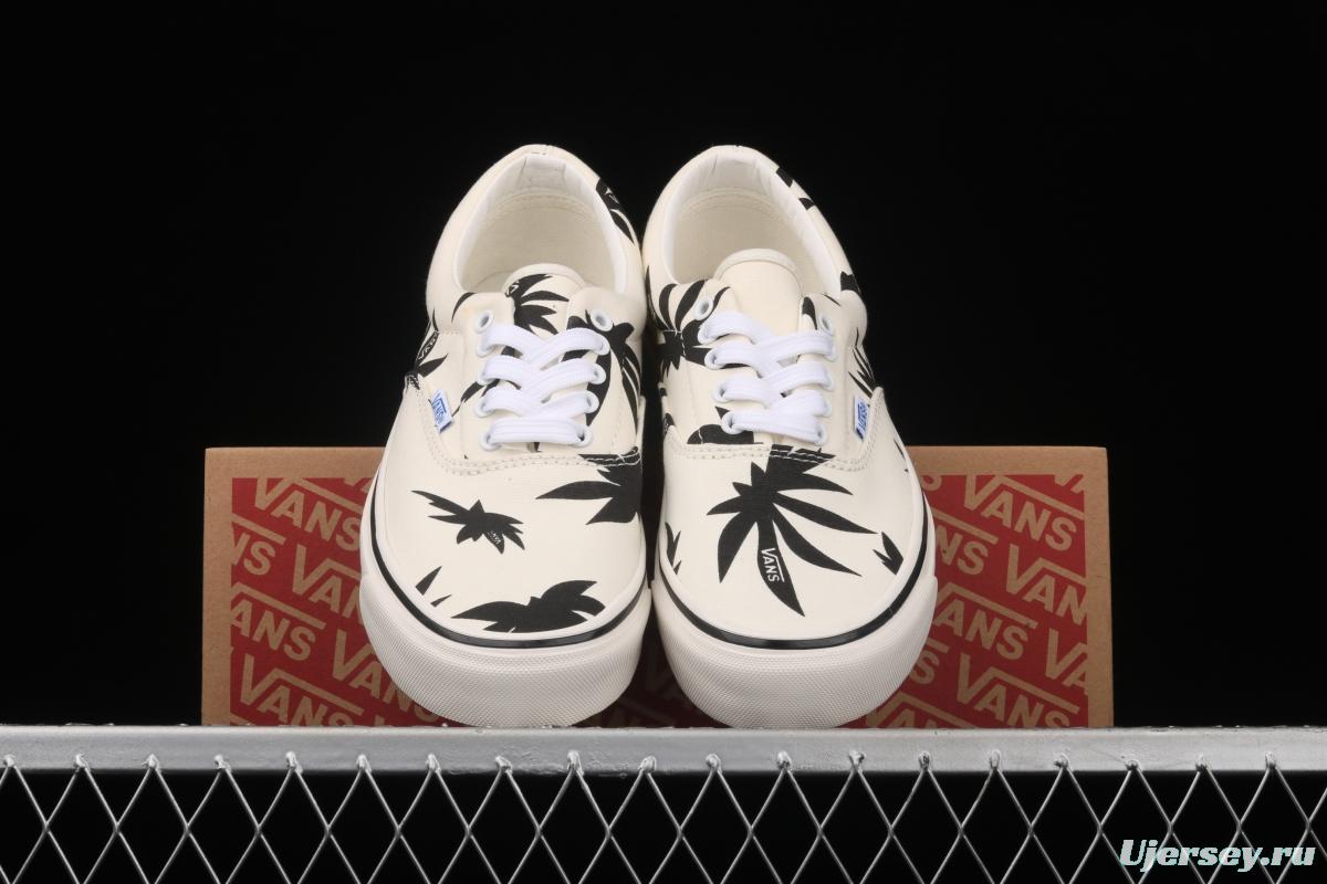 Vans Og Era Lx 2021 new high-end Korean version Baitai Maple Leaf White low-top board shoes VN0A4BVA01Z