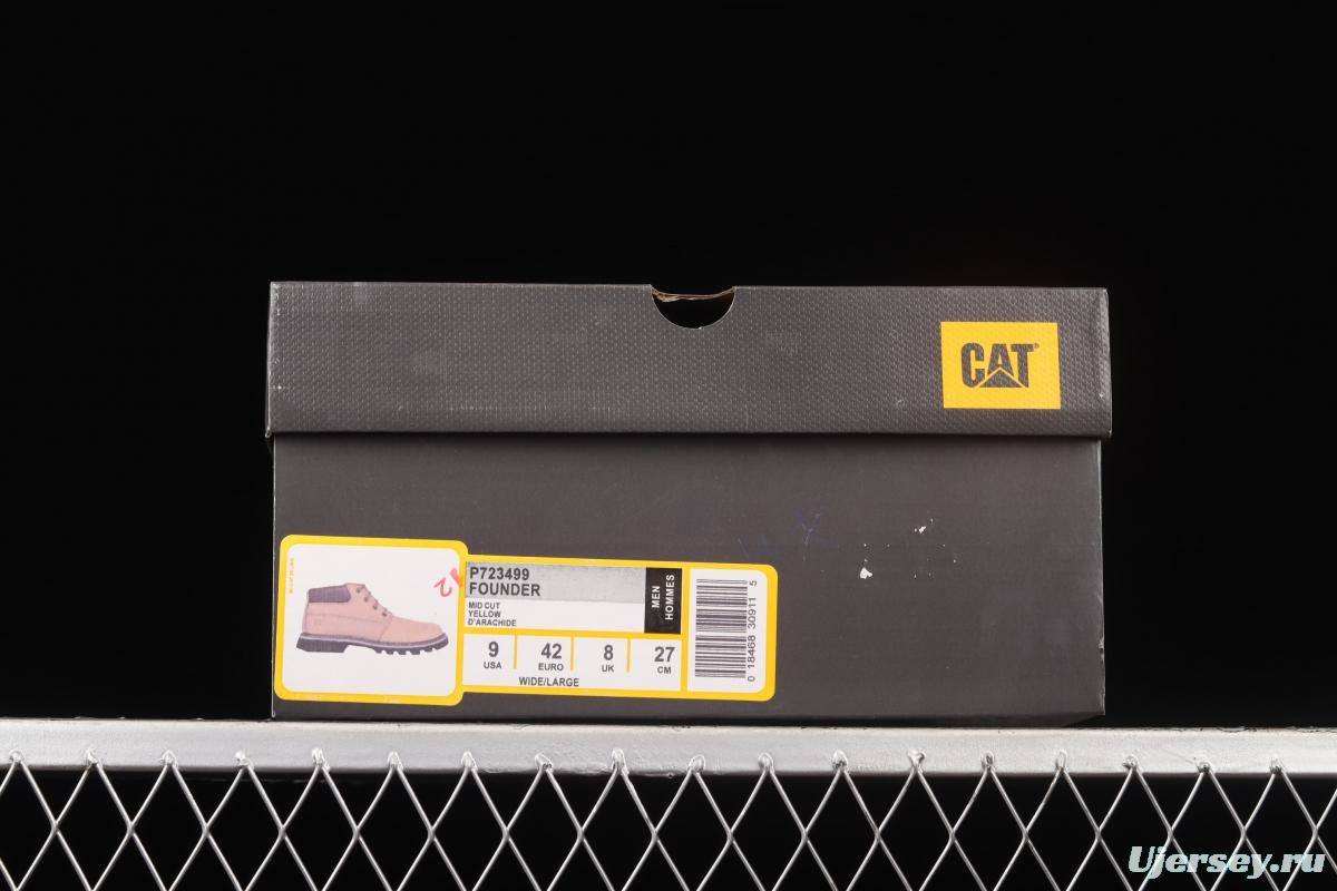 CAT FOUNDER classic best-selling men's low-top casual shoes P723499YELLOW