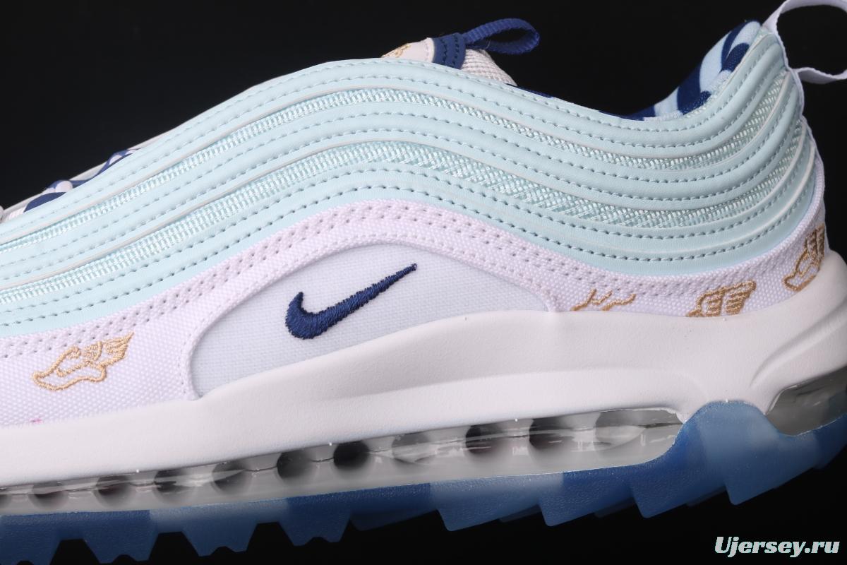 NIKE Air Max 97 Golf Golf shoes Classic Crossing bullet Air cushion running shoes CK1220-100