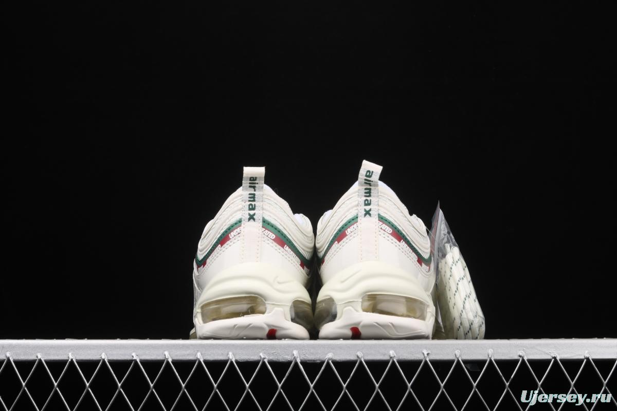 NIKE Air Max 97 Undefeated Co-signed White and Green bullet 986-100