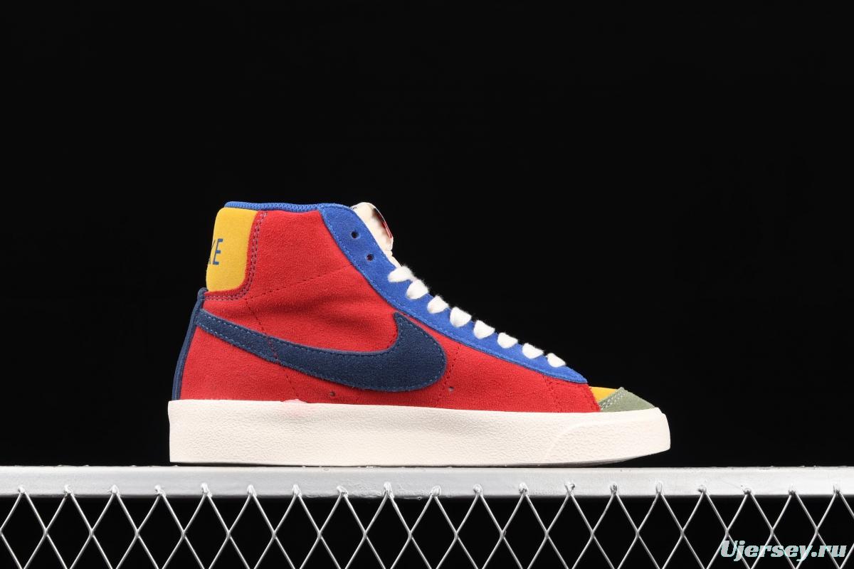 NIKE Blazer Mid'77 Vntg We Suede spliced Yuanyang high-top casual board shoes DC9179-476