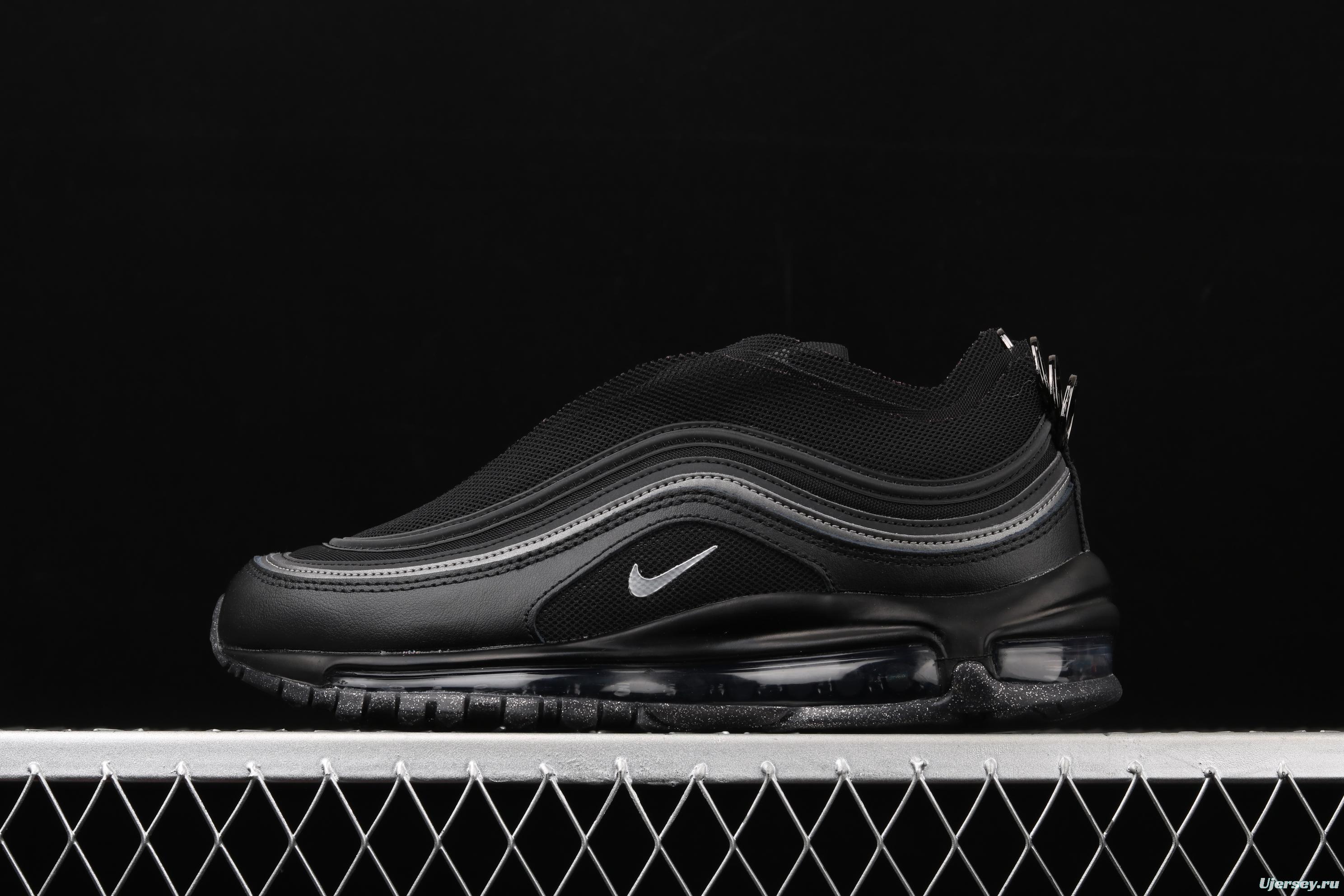 NIKE Air Max 97 Lx black net bullet air cushion running shoes CV9552-001