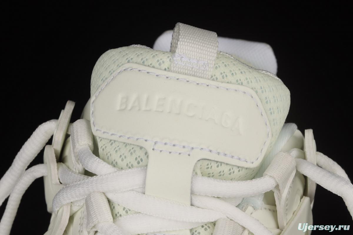 Balenciaga Sneaker Tess s.Gomma Res BI ALV/TIS EFF NUBUK/TIS E 2020 latest color matching luminous white trendy running shoes W3CR19000