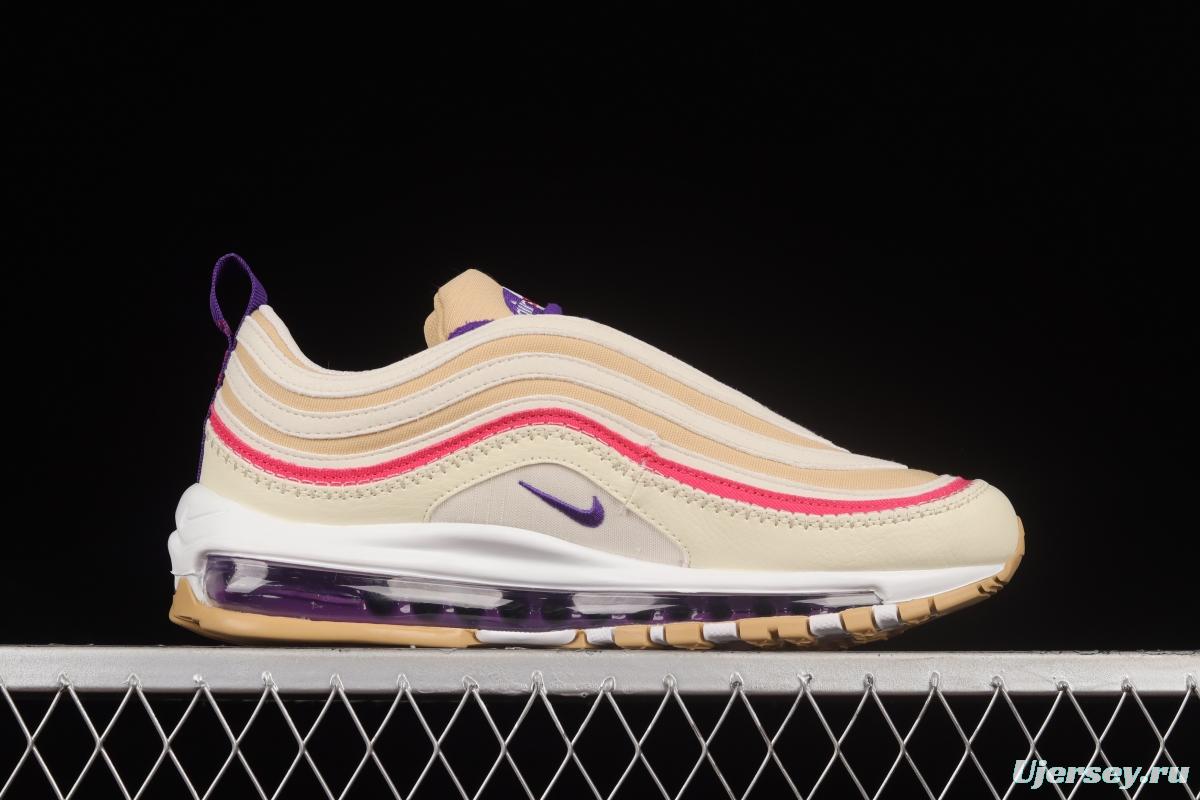 NIKE Air Max 97 Air Sprung Iron Grey Beige Embroidery Bullet Air Cushion Sports Running Shoes DH4759-200