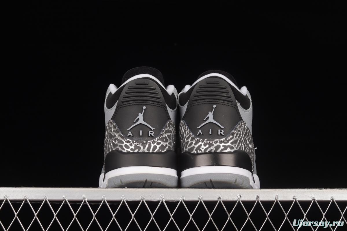 Air Jordan 3 Wolf Grey AJ3 Joe 3 Wolf Grey 136064-004