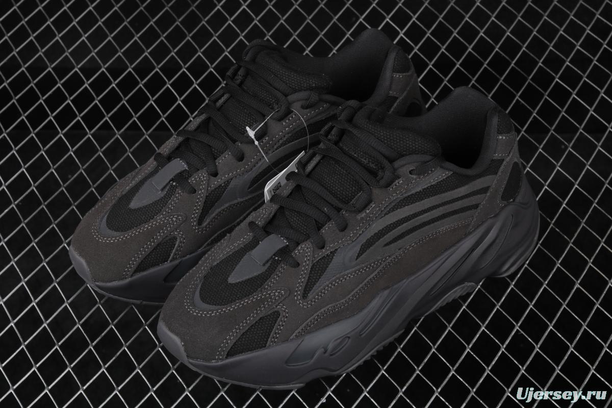 Adidas Yeezy Boost 700Inertia FU6684 Kanye coconut 700all black running shoes 3M reflection