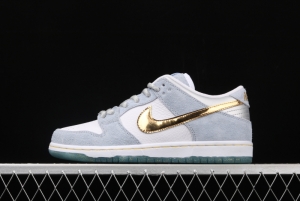 Sean Cliver x NIKE SB DUNK Low Pro QS artist's skateboard shoes DC9936-100 with lower top