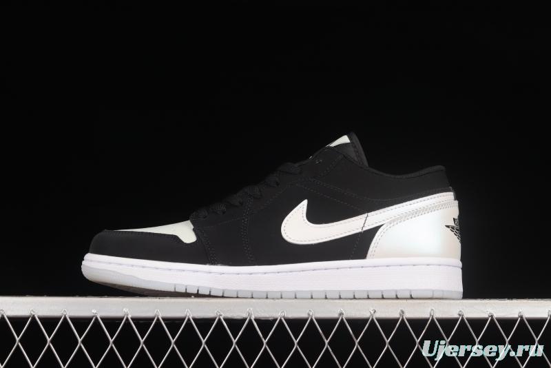 Air Jordan 1 Black and White Laser Low Top Retro Culture Basketball Shoes DH6931-001