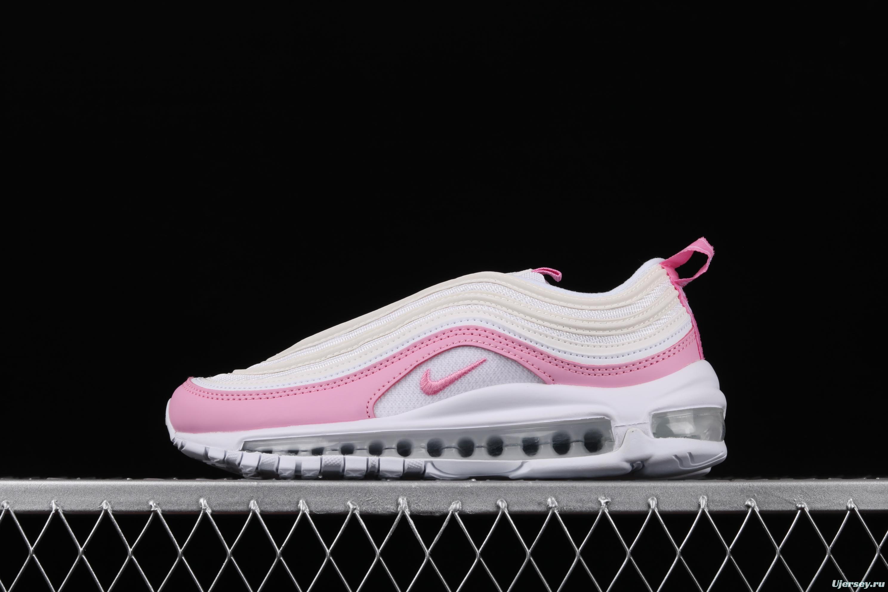 NIKE Air Max 97 ESS white pink bullet air cushion running shoes BV1982-100