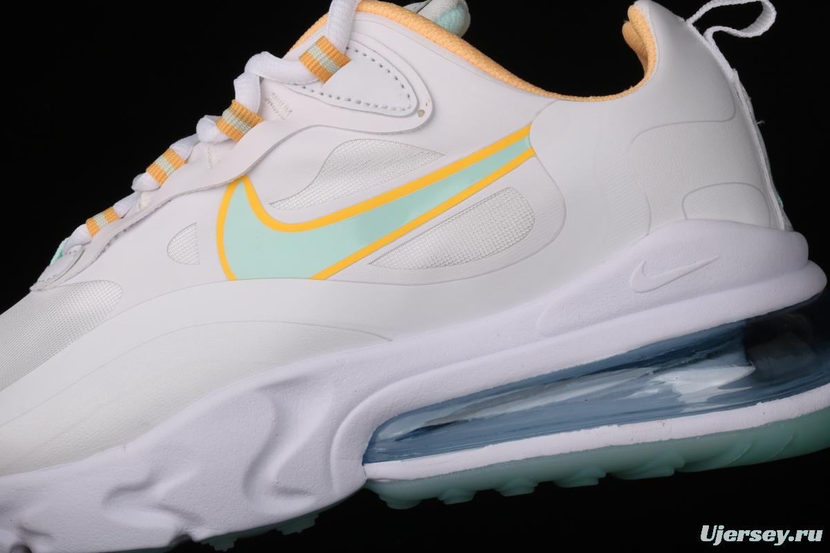 NIKE Air Max 270React new high frequency mesh hollowed-out half-palm air cushion running shoes DJ3027-100