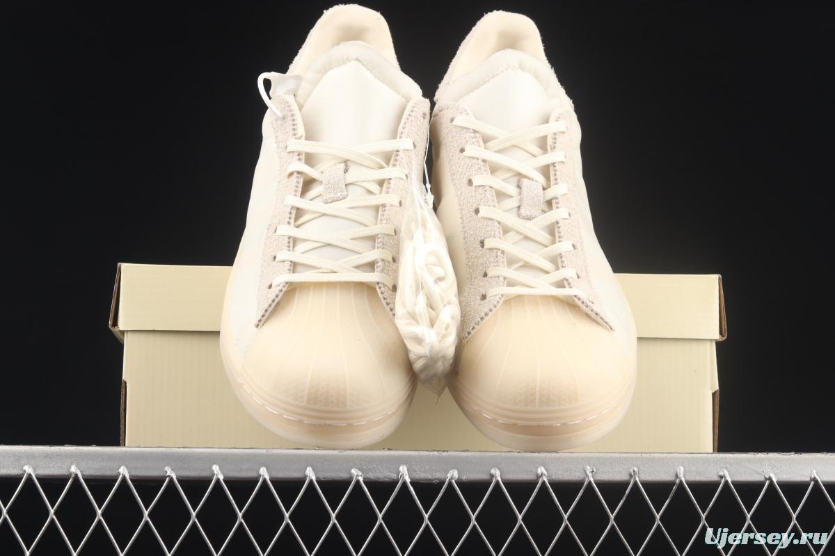 Eason x Adidas Originals Superstar FX8116 shell head joint style ginkgo jelly leisure board shoes