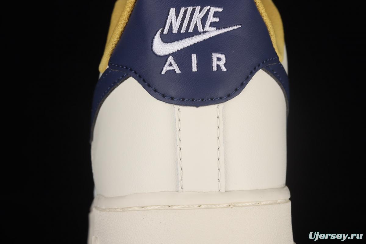 NIKE Air Force 1x07 Low white, yellow and black hook low-top casual board shoes AQ2288-111,