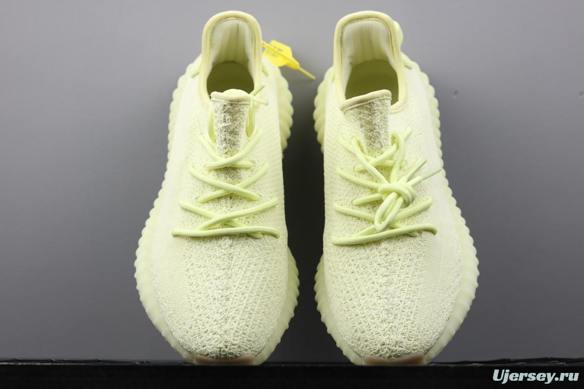 Adidas Yeezy 350V2 Real Boost Basf F36980 Darth Coconut 350 second generation light yellow original BASF popcorn