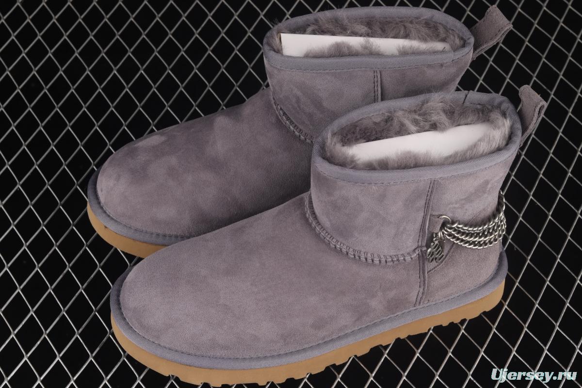 UGG Mini Bailey Button II outdoor snow boots in metal chain 1123668