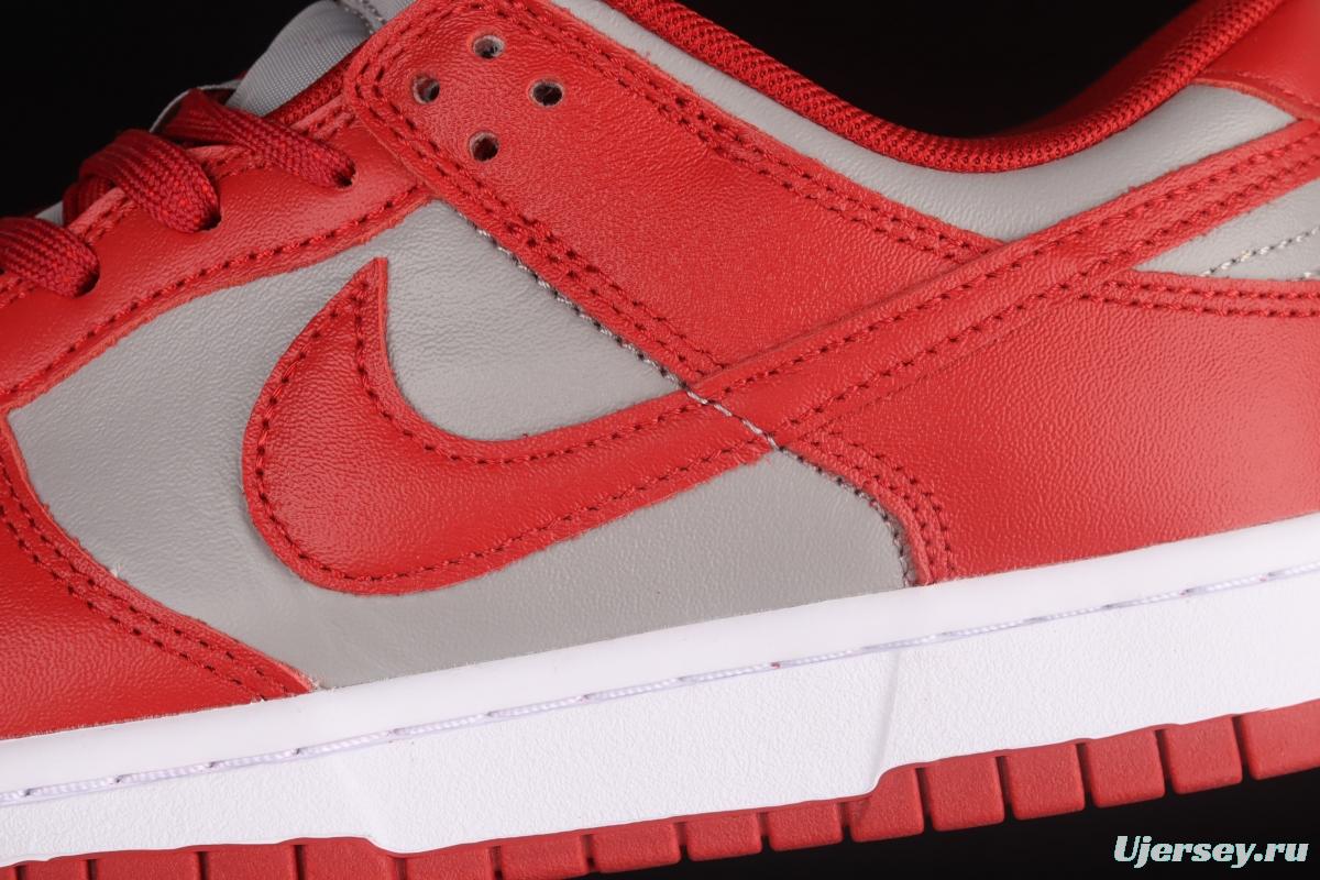 NIKE DUNK Low Retro Medium Grey gray-red color SB buckle rebound fashion leisure board shoes DD1391-002