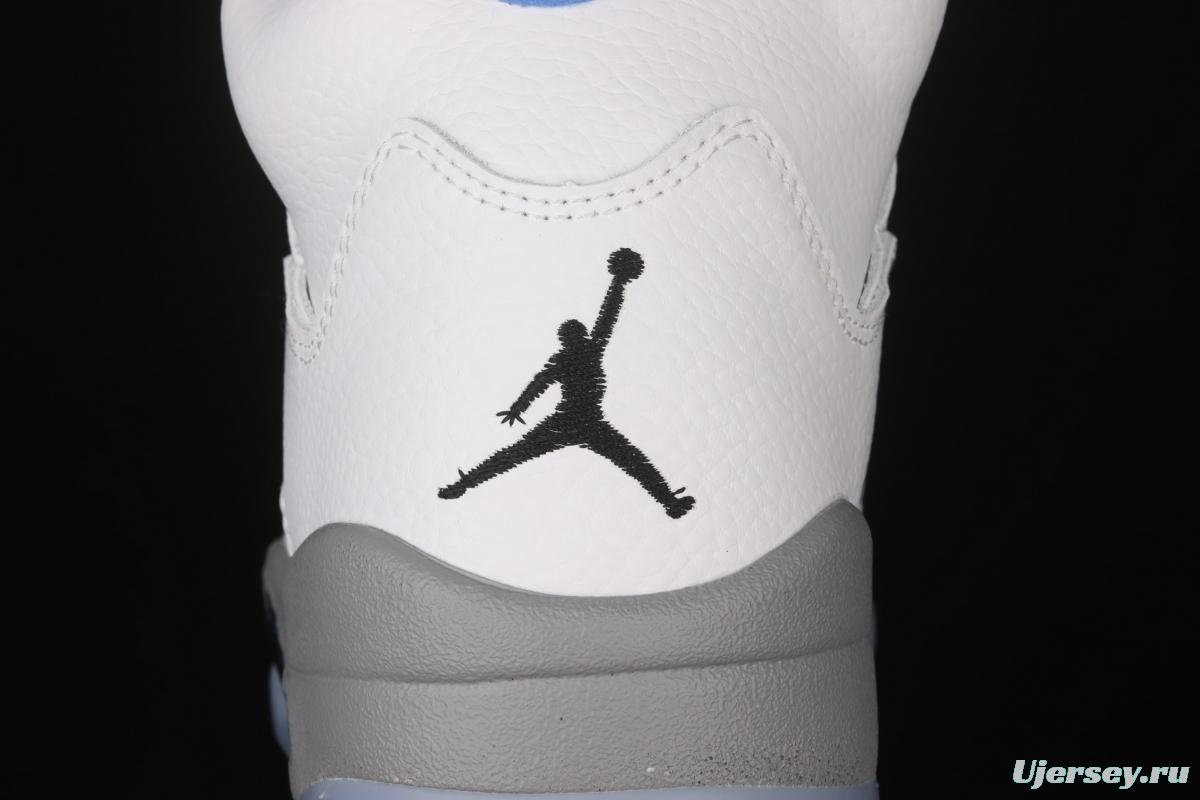 Air Jordan 5 Stealth 2.0 White and Blue 440888-140