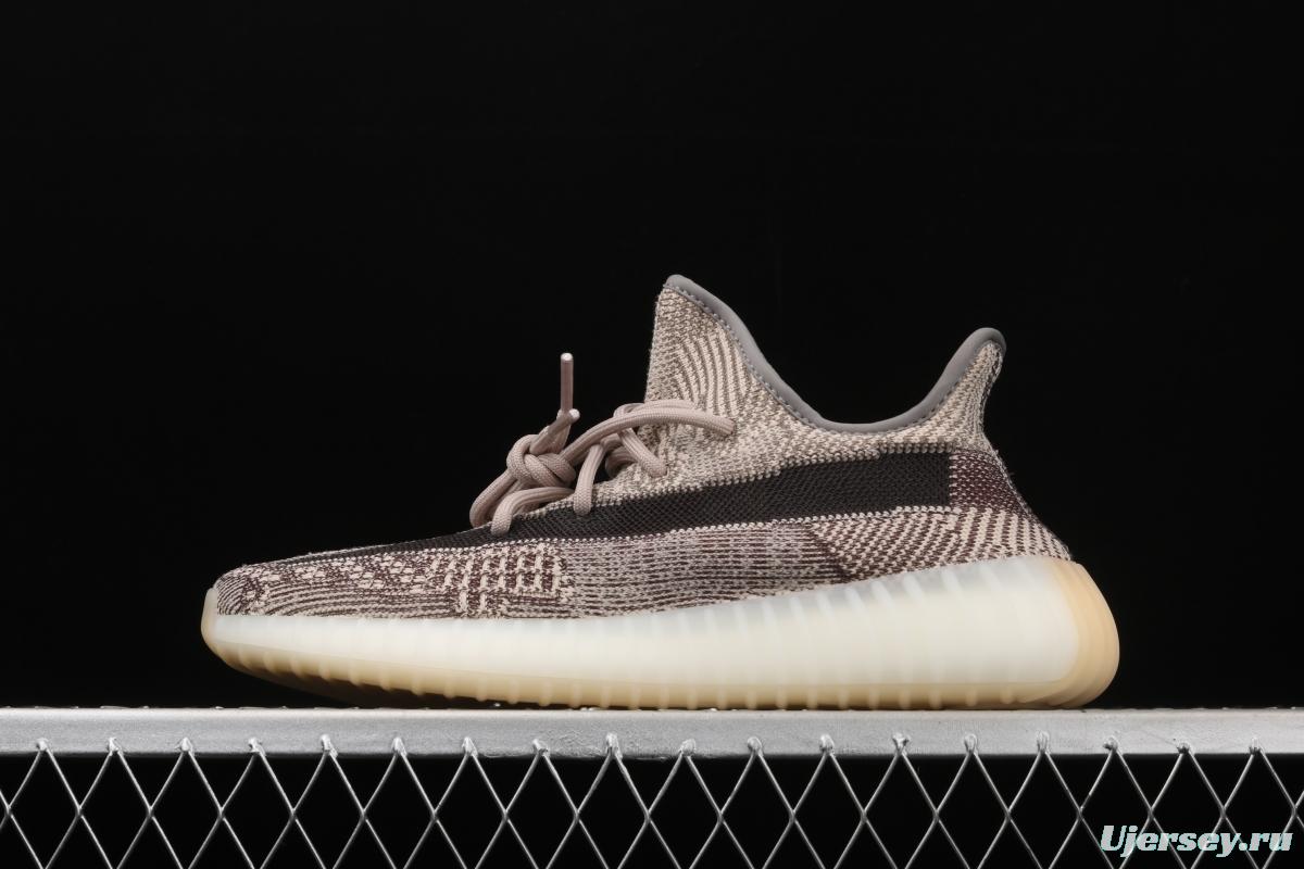 Adidas Yeezy Boost Basf 350 V2 Cinder FZ1267 Darth Coconut 350 second generation hollowed-out side coal ash permeable taillight BASF Boost original